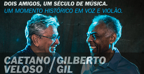 Caetano Veloso e Gilberto Gil juntos dia  26/09/2015 no Chevrolet Hall BH