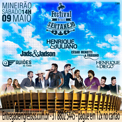 Festival Brasil Sertanejo 2015 Mineirão BH - Henrique & Juliano - 09/05 - Mineirão