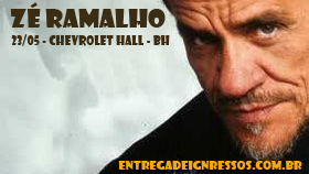 Zé Ramalho em bh entrega de ingressos - 31 3373 8589